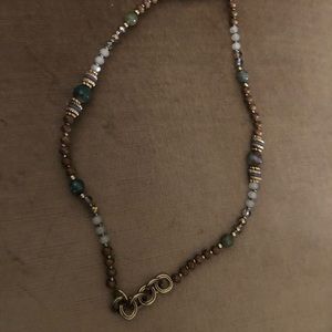Euro Collection Unique Jasper & Crystal Necklace-544 $20 or $15 w/offer